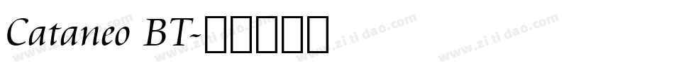 Cataneo BT字体转换